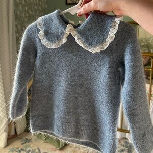 Blue Collared Sweater